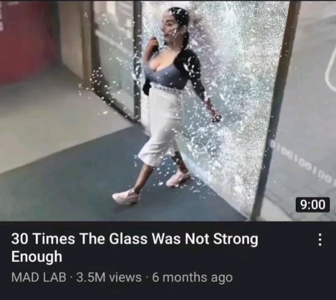 woman shattering glass